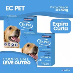 EC PET 2,68mL Chemitec Antipulgas e Carrapatos - Cães de 21 a 40Kg