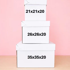 Caixas Para Bolo Torta Alta Resistente - Confeitaria , Cake Box - diversos tamanhos (5 unidades)