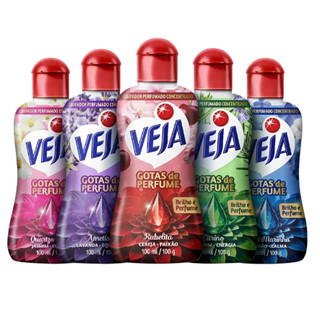 Kit com 5 Veja Gotas de Perfume 100ml Uma de Cada