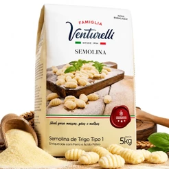 Semolina de Trigo Famiglia Venturelli 5kg Para Profissionais