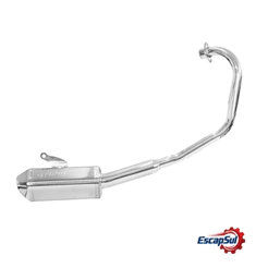 Escapamento Ybr 125 2003/2008 Mini Tri Cromado Fortuna