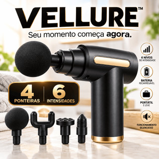 Pistola de Massagem Muscular Elétrica Portátil 6 Velocidades Massageador Profissional Bateria Longa Duração 1800mAh