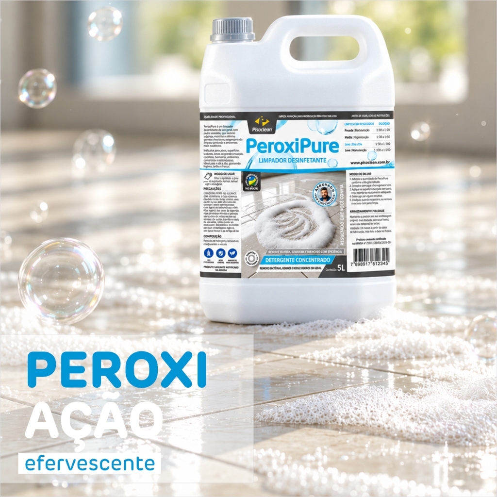 Detergente Neutro Remove Resíduos Impregnados Peroxipure Limpador de Pisos de Porcelanatos Cerâmicas Pisoclean — imagem 2 de 2