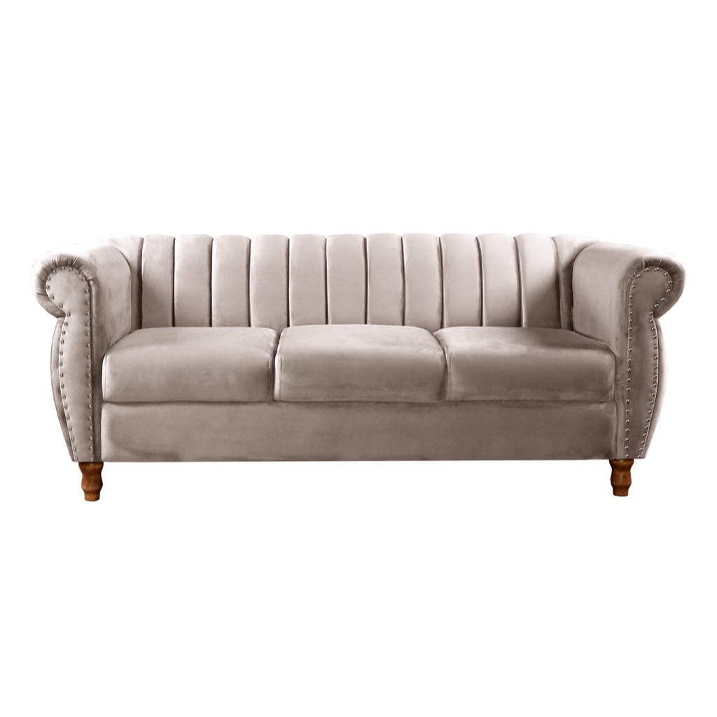 Sofá Chesterfield Realeza 3 Lugares Decoração Retrô Vintage Clássico