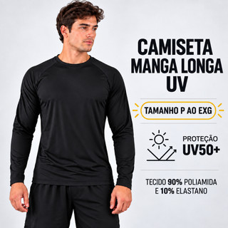 Camisa Manga Longa com Proteção UV+50 em Poliamida, Bob Floyd