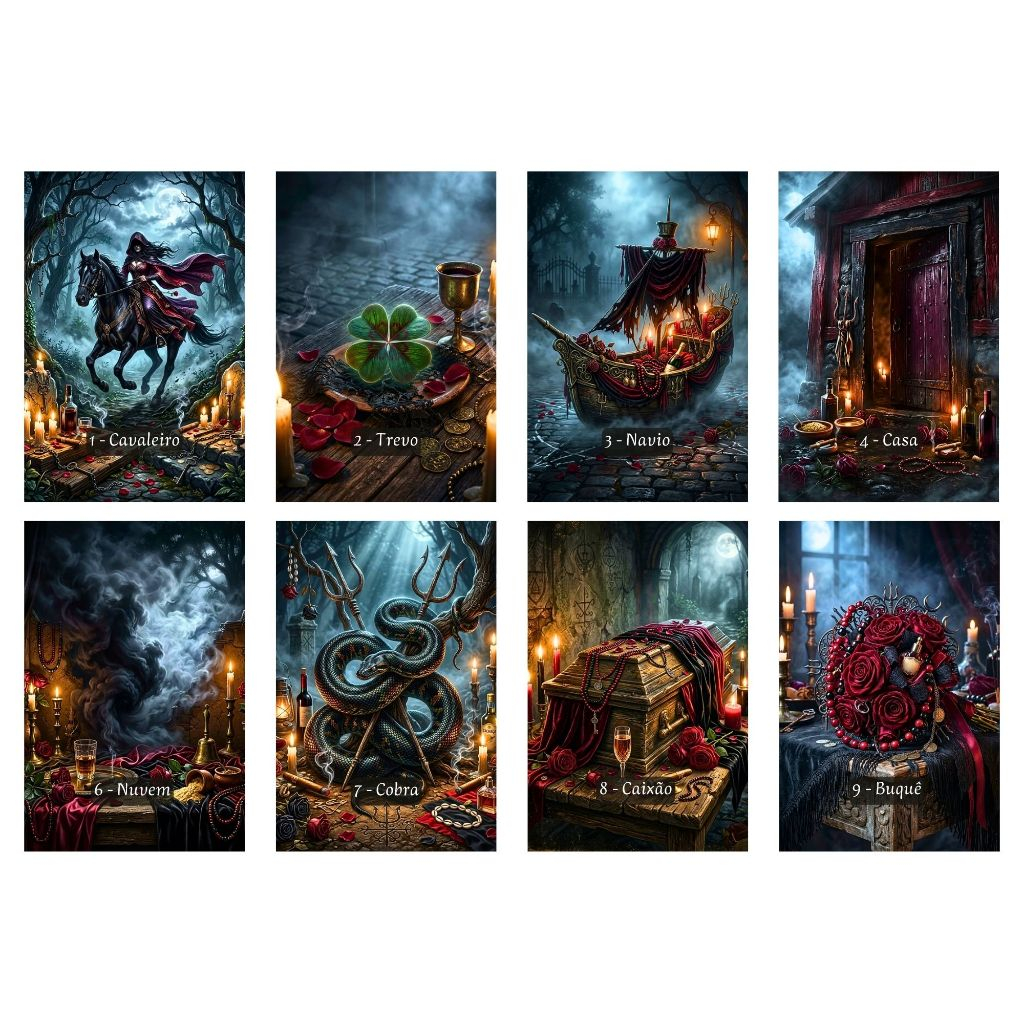 Pombagira Lenormand - 36 cartas - Aproximadamente 9x6 cm — imagem 2 de 2