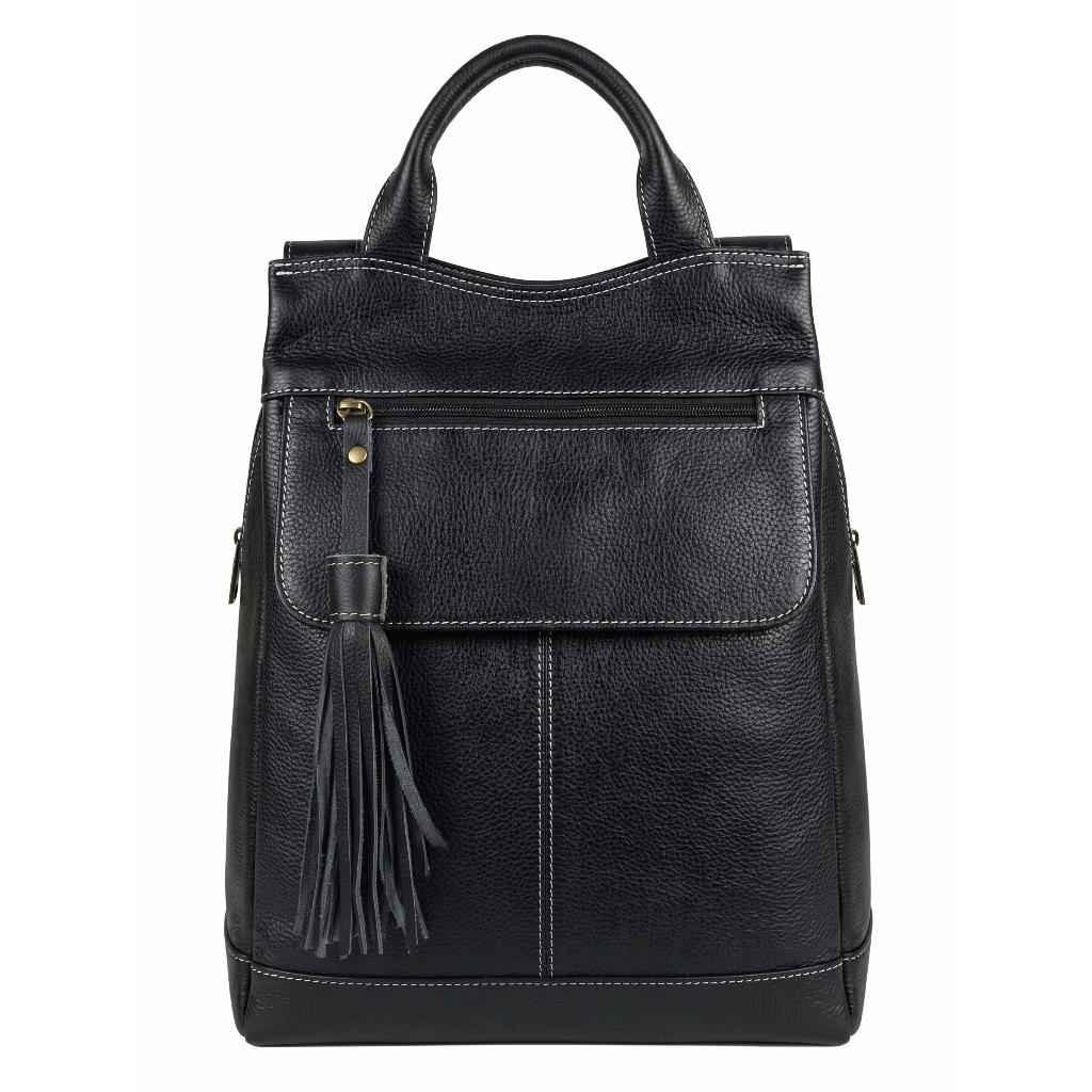 Mochila Bolsa De Couro Legitimo Feminina Anti Furto