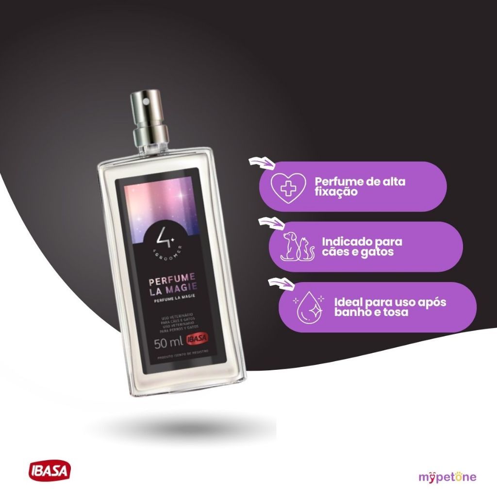 Perfume La Magie 4groomer Ibasa Para Cães E Gatos - 50ml — imagem 2 de 2