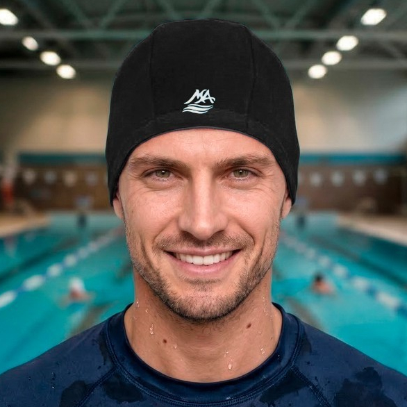 Touca Natação Adulto Unissex Hidroginástica Piscina Treino Tecido Resistente ao Cloro Várias Cores