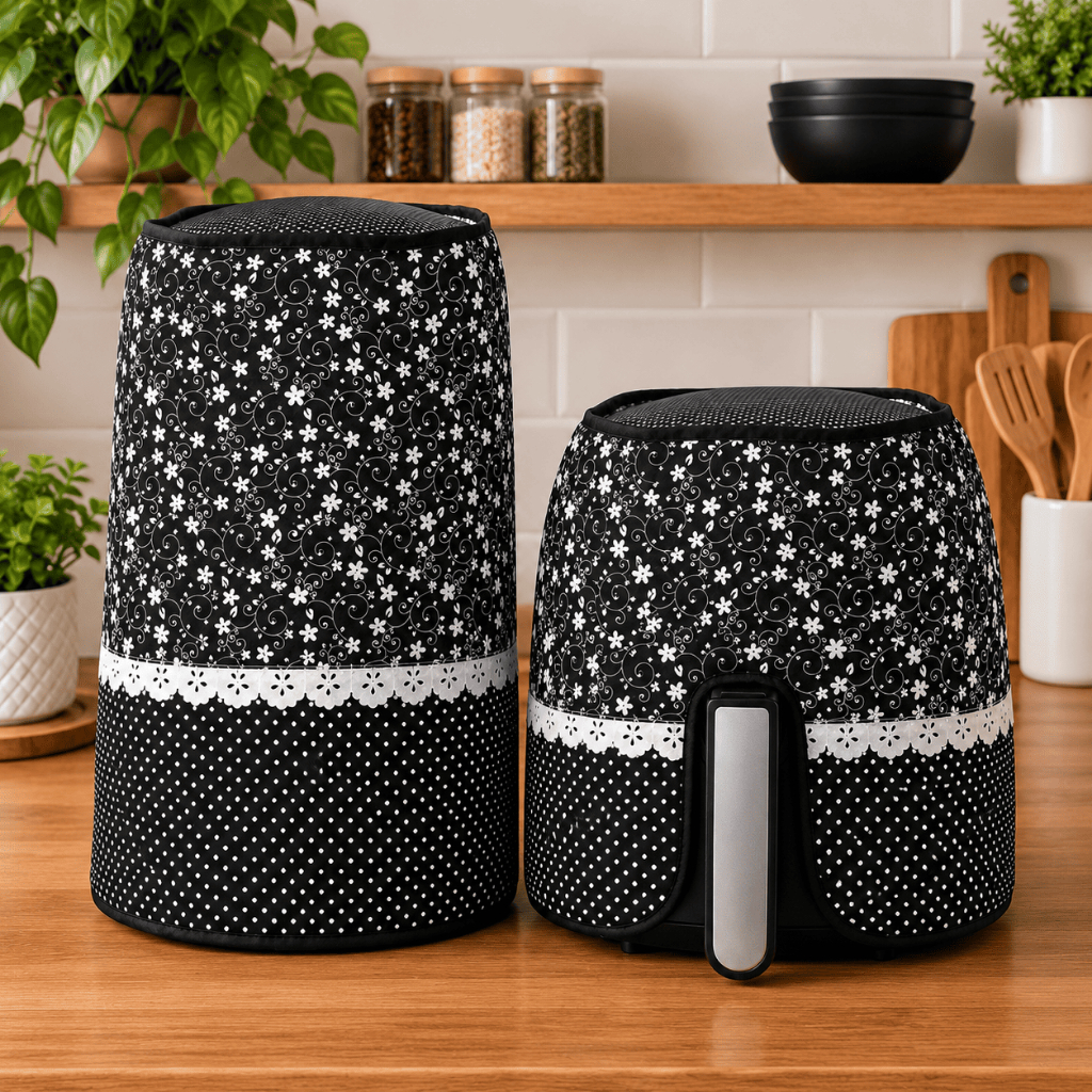 Kit Capa de AirFryer e Liquidificador Universal 4.0L a 5.5L Protetora Cozinha Decoração Mondial