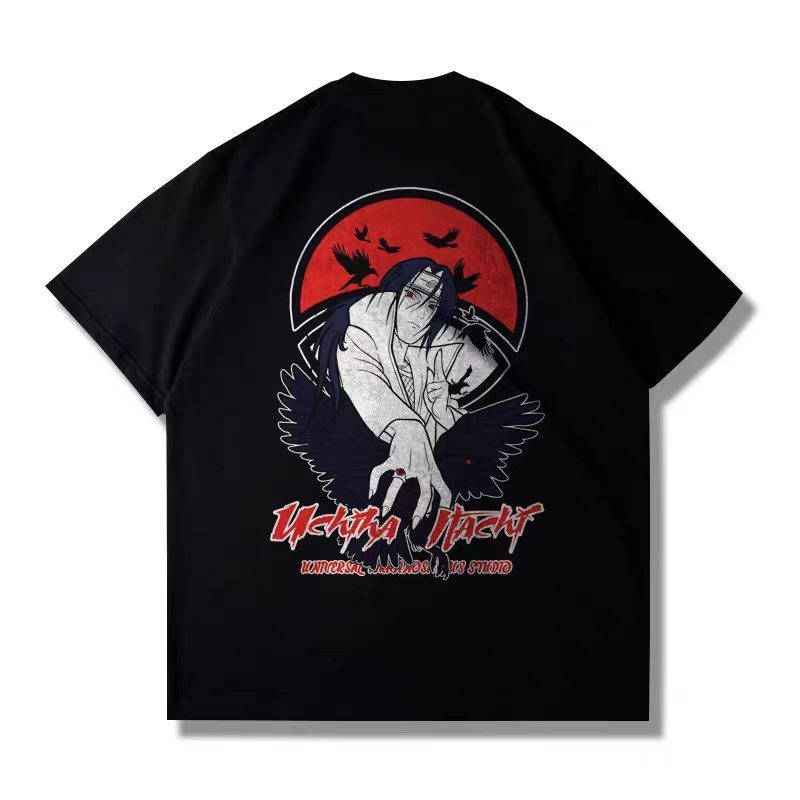 Naruto Camiseta Unissex 100% Algodão Oversized Estilo Academia Streetwear Estampa Pronta Entrega Imediata