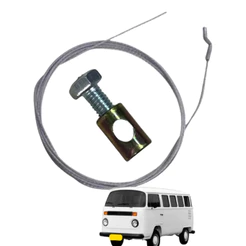 Cabo Acelerador + Parafuso Quebra Galho Fixação Cabo Acelerador Kombi Carburação Simples