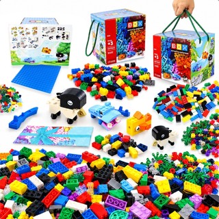 Kit Blocos de Montar Conjunto Brinquedo Colorido Com Acessórios monta e desmonta bloquinho