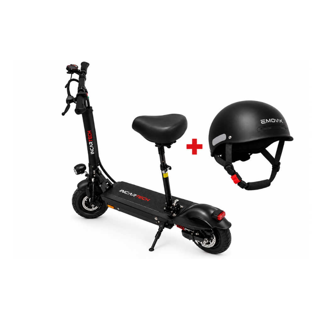 Patinete M2 com Banco Elétrico Dobrável 500W | Autonomia 25KM + Velocidade 25KM/H | Suporta até 100KG + Capacete(Brinde)