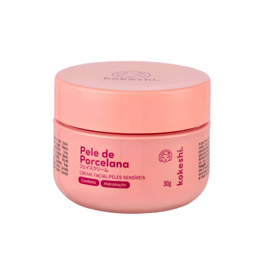 Hidratante Facial Pele de Porcelana para Peles Sensíveis Kokeshi 30g