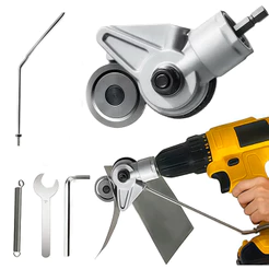 Adaptador Para Furadeira Parafusadeira Para Cortar Chapas Calhas De Até 8mm Profissional