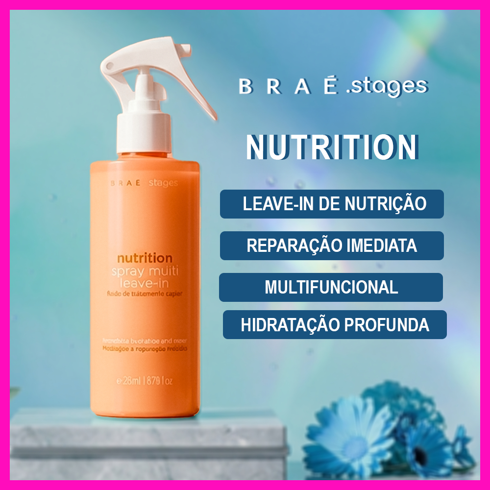 Braé Stages Nutrition Leave-In 260ml (Hidratação e Reparação Imediata)