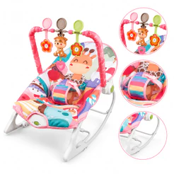 Cadeira de Balanço Infantil Zippy Toys Verde Musical com Vibração