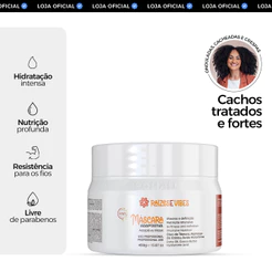 Máscara de Hidratação Adaptativa Para Cachos | Raízes & Vibes 450g