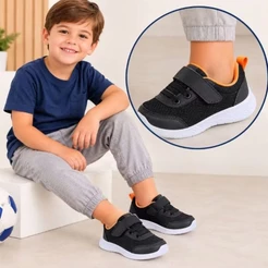 Tênis calce fácil Infantil Esportivo infantil menino e menino confortável