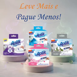 Kit 3 Adesivos Gel Fragrâncias C/ 4 Unidades Cada Aplik