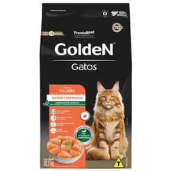 Ração Premier Golden para Gatos Adultos Castrados Salmão 3kg