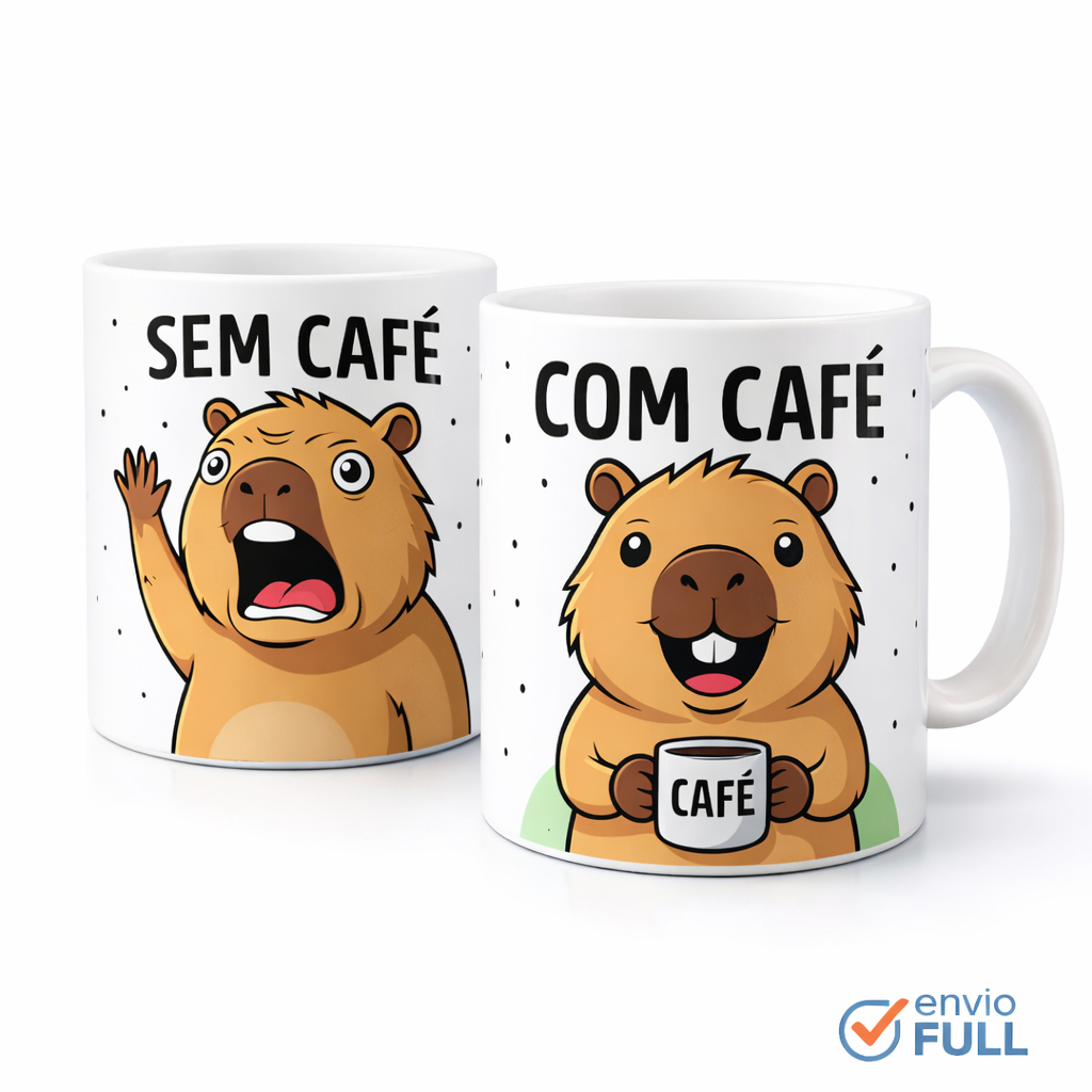 Caneca de Porcelana Capivara Meme Engraçada | Caneca de Café Presente Criativo Família Frete Grátis em Oferta na Shopee