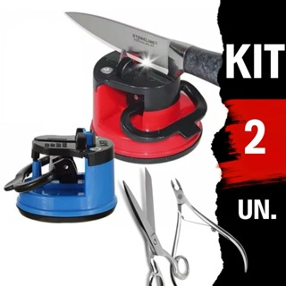 Kit 2 Afiador De Alicate De Unha Amolador de Faces e Afiador de facas e laminas Ventosa para fixacao em Oferta na Shopee