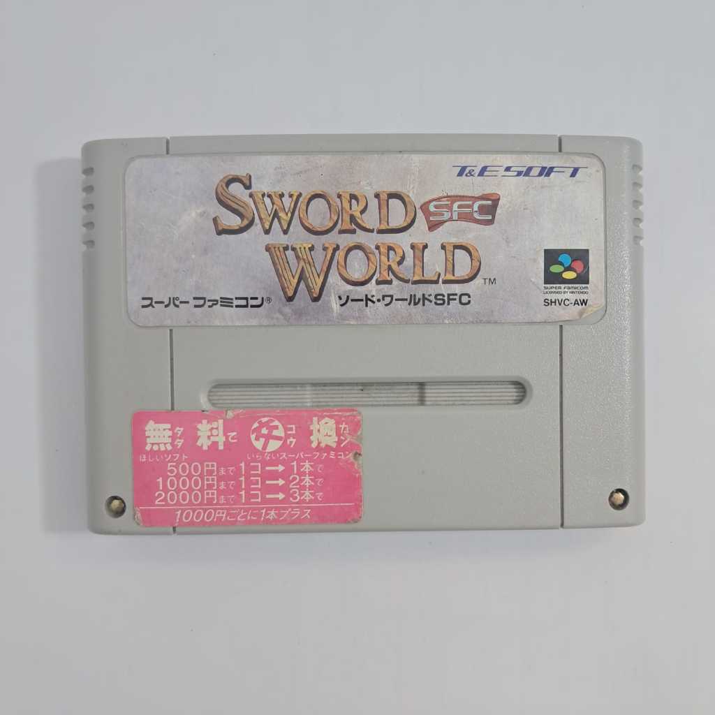 Jogo - Sword World - Nintendo Super Famicom FFC