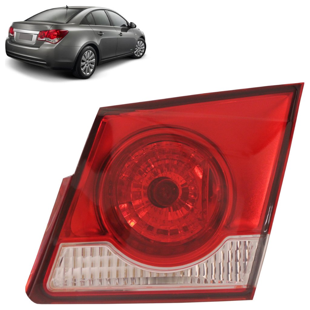 Lanterna Traseira Cruze Sedan 2012 2013 2014 Tampa Porta Malas Bicolor Lente Lisa Acrilico em Oferta na Shopee