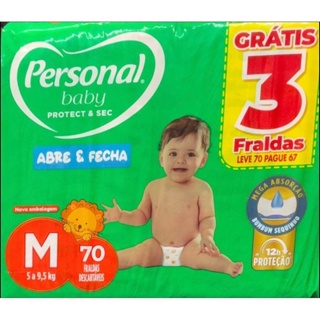 Fralda Descartável Personal Baby Infantil Proteção Seca Macia Confortável 12h Vários Tamanhos em Oferta na Shopee