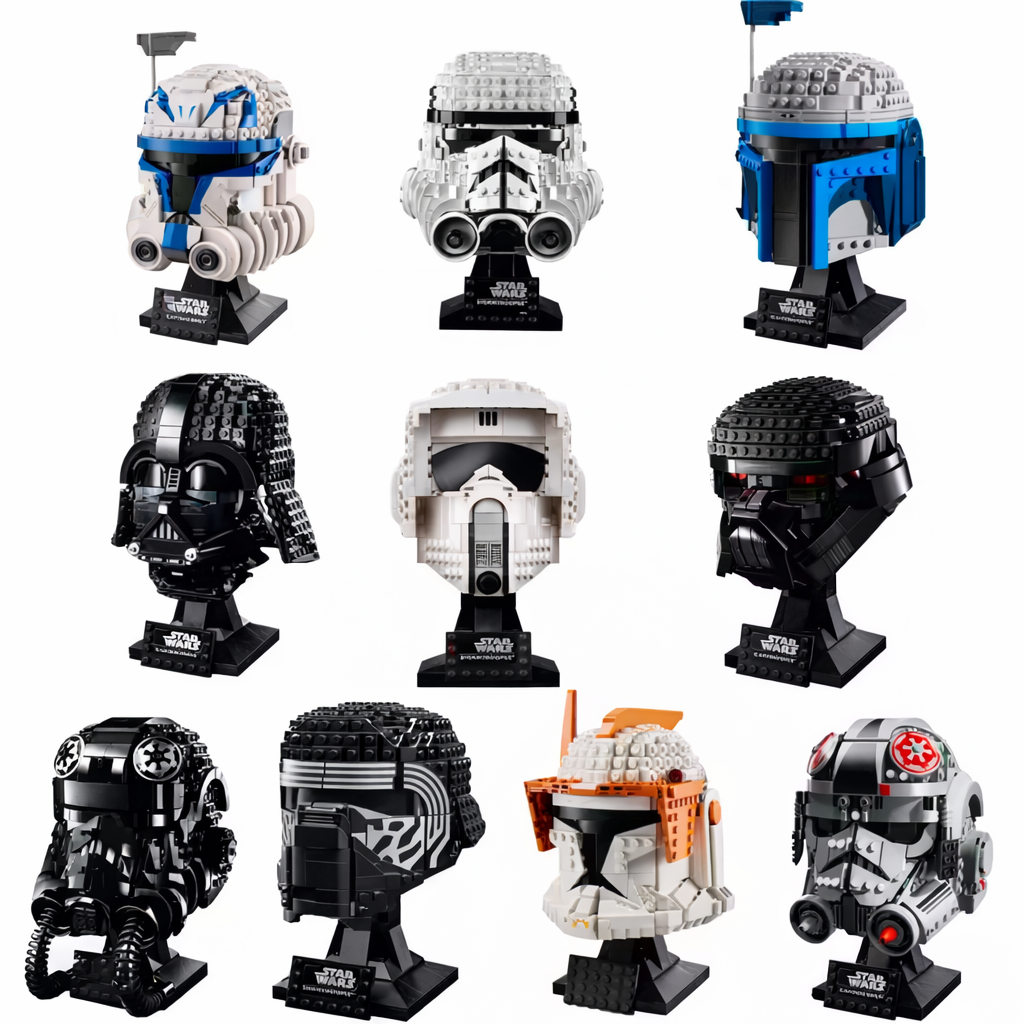 Capacete Darth Vader Blocos De Montar Stormtrooper Blocos De Construção Decoração Geek