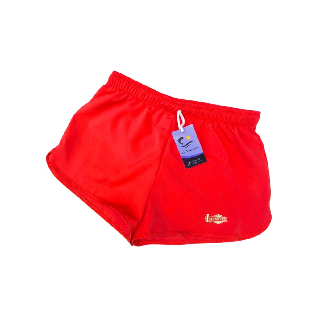 Short Tactel com Elastano Feminino Masculino Academia Fitness com Forro Premium