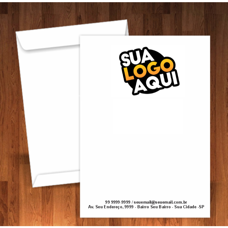Envelopes Personalizados A4 - Papel Offset 90g Branco Colorido com sua Logo Marca em Oferta na Shopee