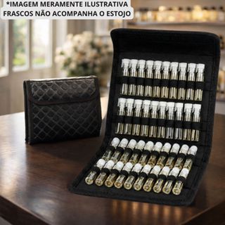 Estojo Demonstrador Expositor de Perfumes para 40 Amostras Flaconetes Frascos de 1 a 3 Ml em Oferta na Shopee