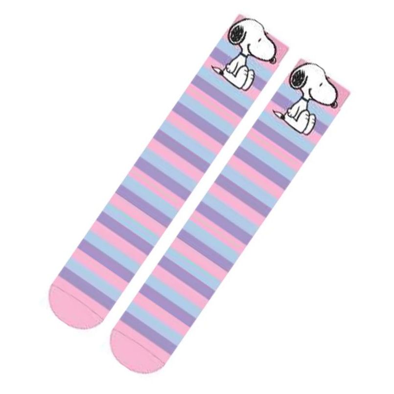 Meia 3/4 Infantil 3D Cano Longo Personagens Oficiais Turma da Mônica Snoopy Hello Kitty — imagem 2 de 2