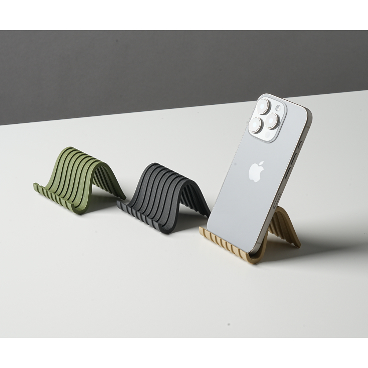 Suporte de Celular de Mesa Design Ondulado Moderno Universal para Celular - Resistente e Estiloso em Oferta na Shopee