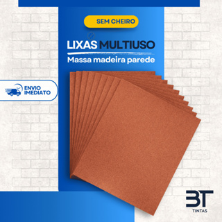 Kit 10 Lixas Multiuso para Massa, Madeira e Parede – Alta Resistência e Acabamento Profissional em Oferta na Shopee