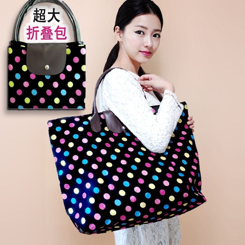 kit 1/3/5 peças Bolsa dobrável feminina resistente à prova d'água impermeável para compras e viagem