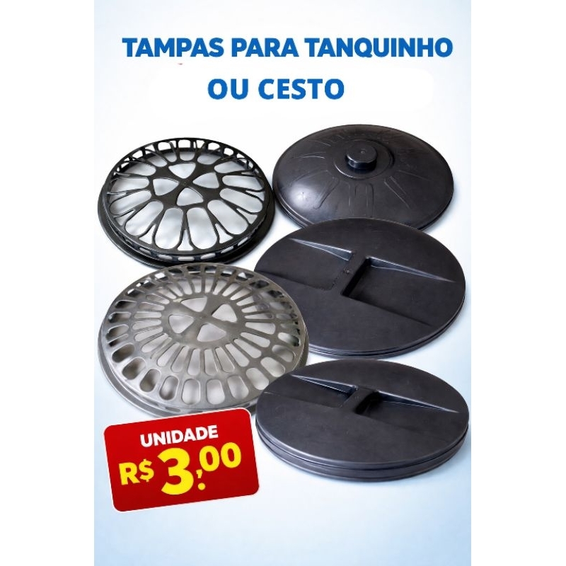 tampa avulsa para cesto e potes