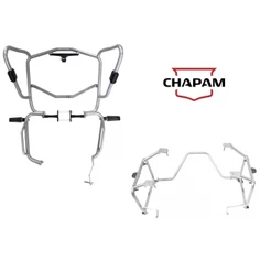 Protetor Motor Carenagem + suporte lateral Chapam Prata - Honda Africa Twin 1100 Adv Sports