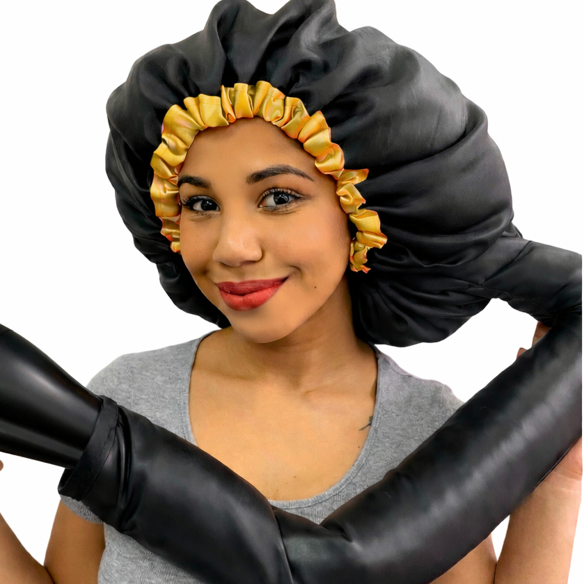 Touca Difusora de cetim /Toca Difusora de Cetim Secadora - seca cabelo - com Regulador em Oferta na Shopee