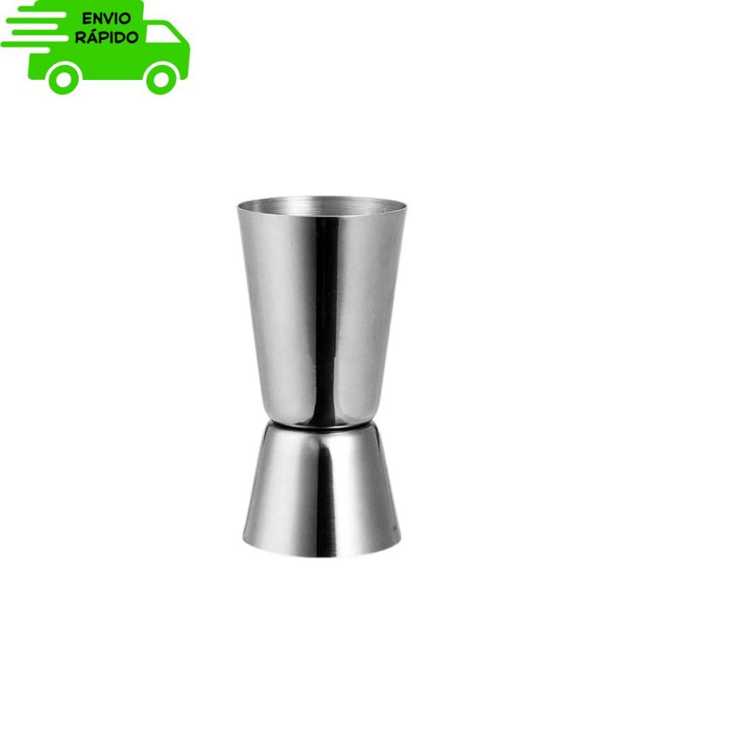 Dosador Duplo Inox 30/60ml: Medidor de Bebidas para Bar, Cozinha e Drinks Profissionais