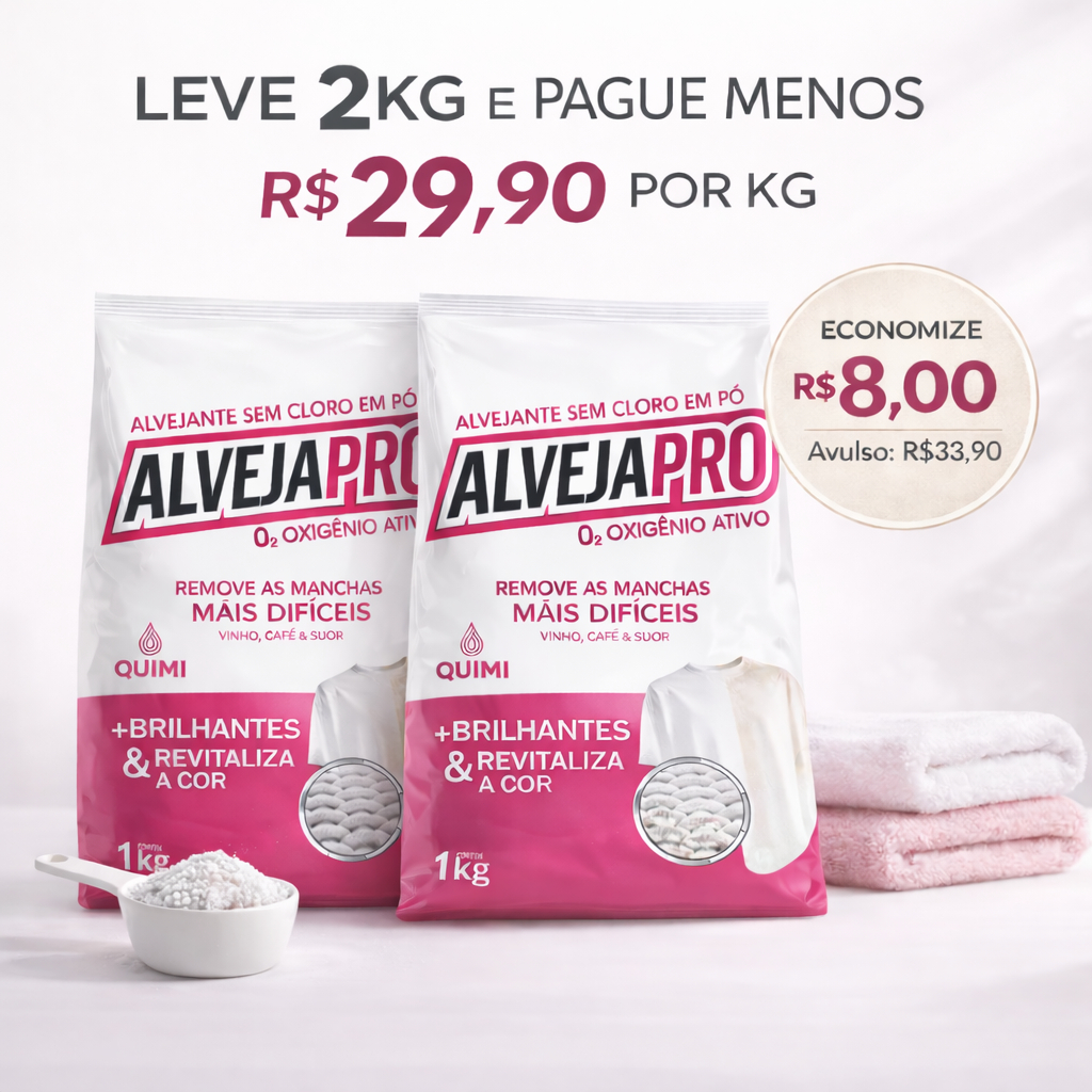 2kg Percarbonato de Sódio 100% Puro AlvejaPRO Original Sem Misturas em Oferta na Shopee