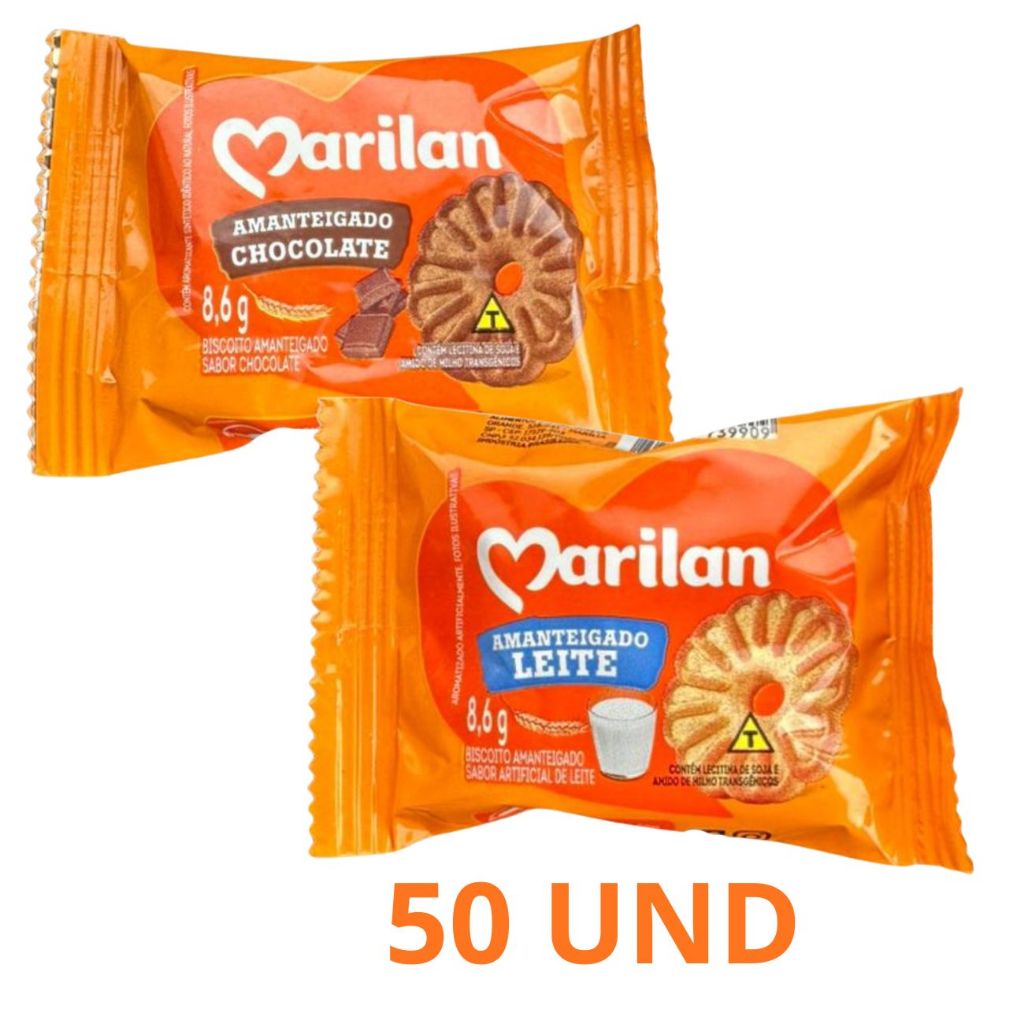 BISCOITO CHOCOLATE E LEITE EM SACHÊ MARILAN