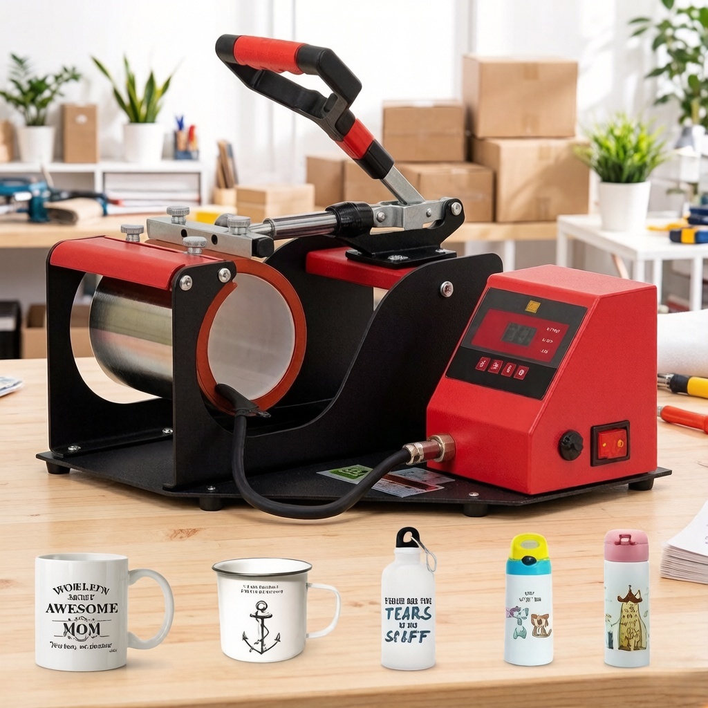 Prensa de caneca mini prensa termica 11OZ Estampar Caneca Sublimática 110v/220V em Oferta na Shopee