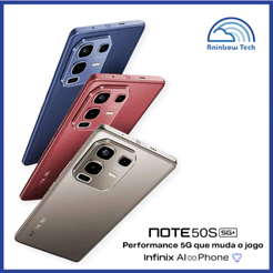 Infinix Note 50S 5G – 256GB + 8GB RAM (expansível até 16GB)
