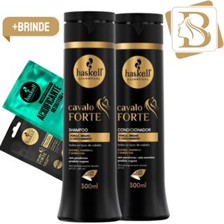 Kit Cavalo Forte Shampoo + Condicionador 2x300ml - Haskell em Oferta na Shopee