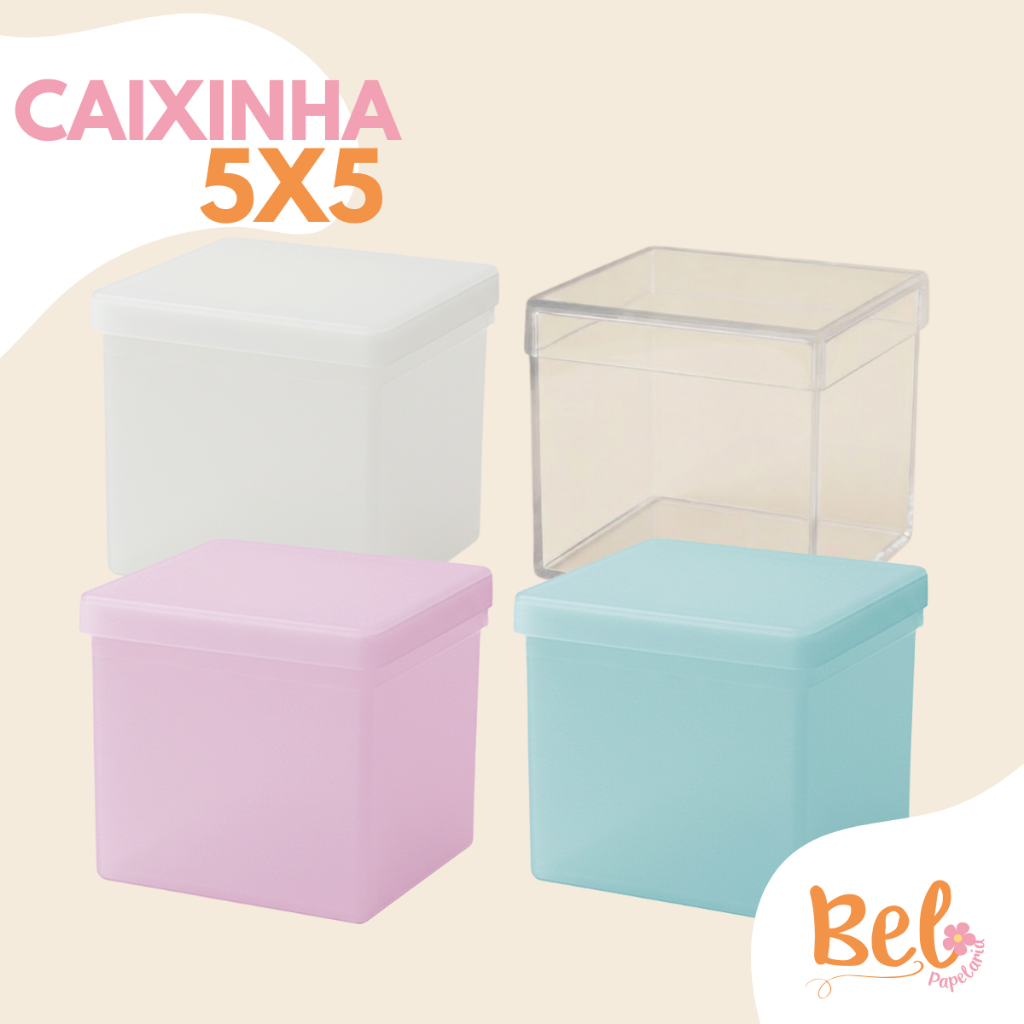 Kit Caixa Para Lembrancinhas Acrílico 5x5 Transparente Festas Aniversario Casamentos Chá de Bebe em Oferta na Shopee
