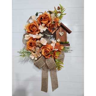 Guirlanda Floral media Bem-Vindo Casinha Decorativa em Oferta na Shopee